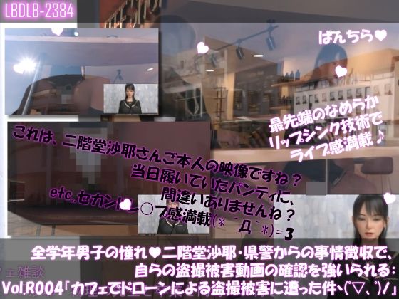 【【△100●100】学業成績学年一位の二階堂沙耶・県警からの事情聴取で、自らの盗撮被害動画の確認を強いられる:Vol.R004『望遠レンズで撮られたズームアップ股間パンチラヽ（゜▽、゜）ノ』】Libido-Labo