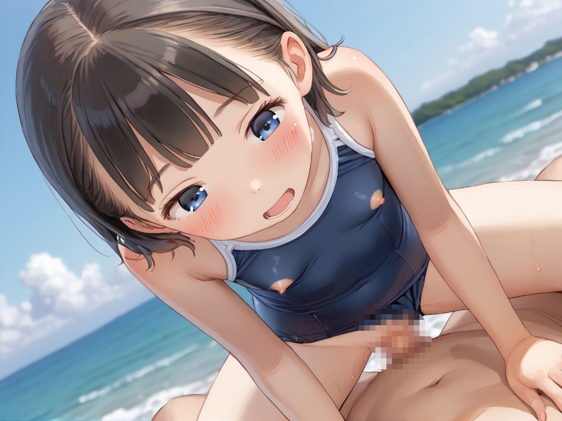 触って  感じで  つるぺた少女の日常  〜水着少女とのえっちな夏の思い出2〜 画像5