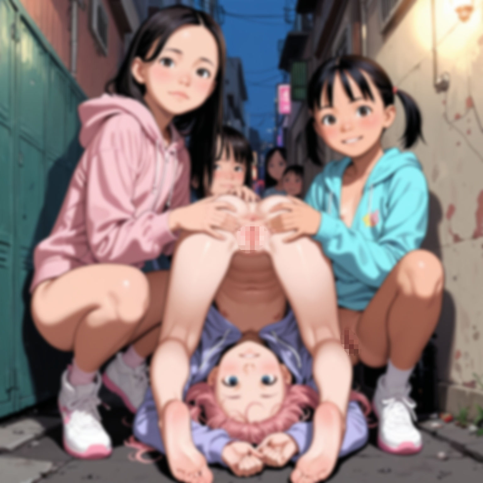 路地裏少女撮影会2  エロ下着＆裸パーカー すじ微無毛愛好会 エロ画像5