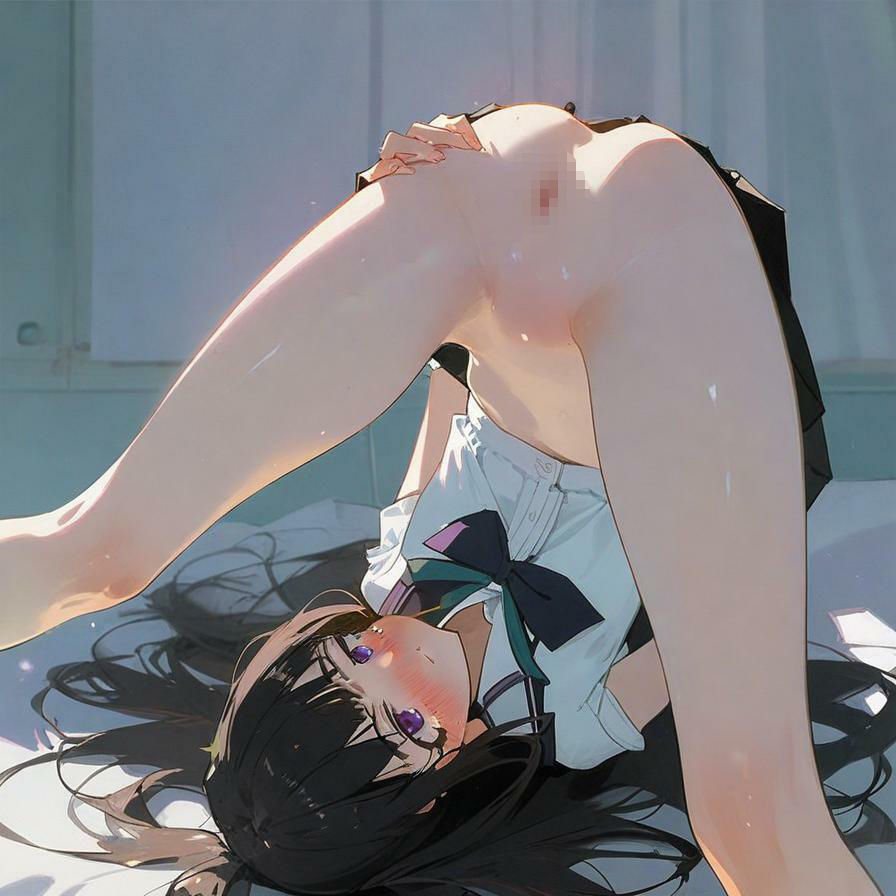 サンプル画像1:生成AI、制服少女と触手2(SABINEKO堂) [d_627510]