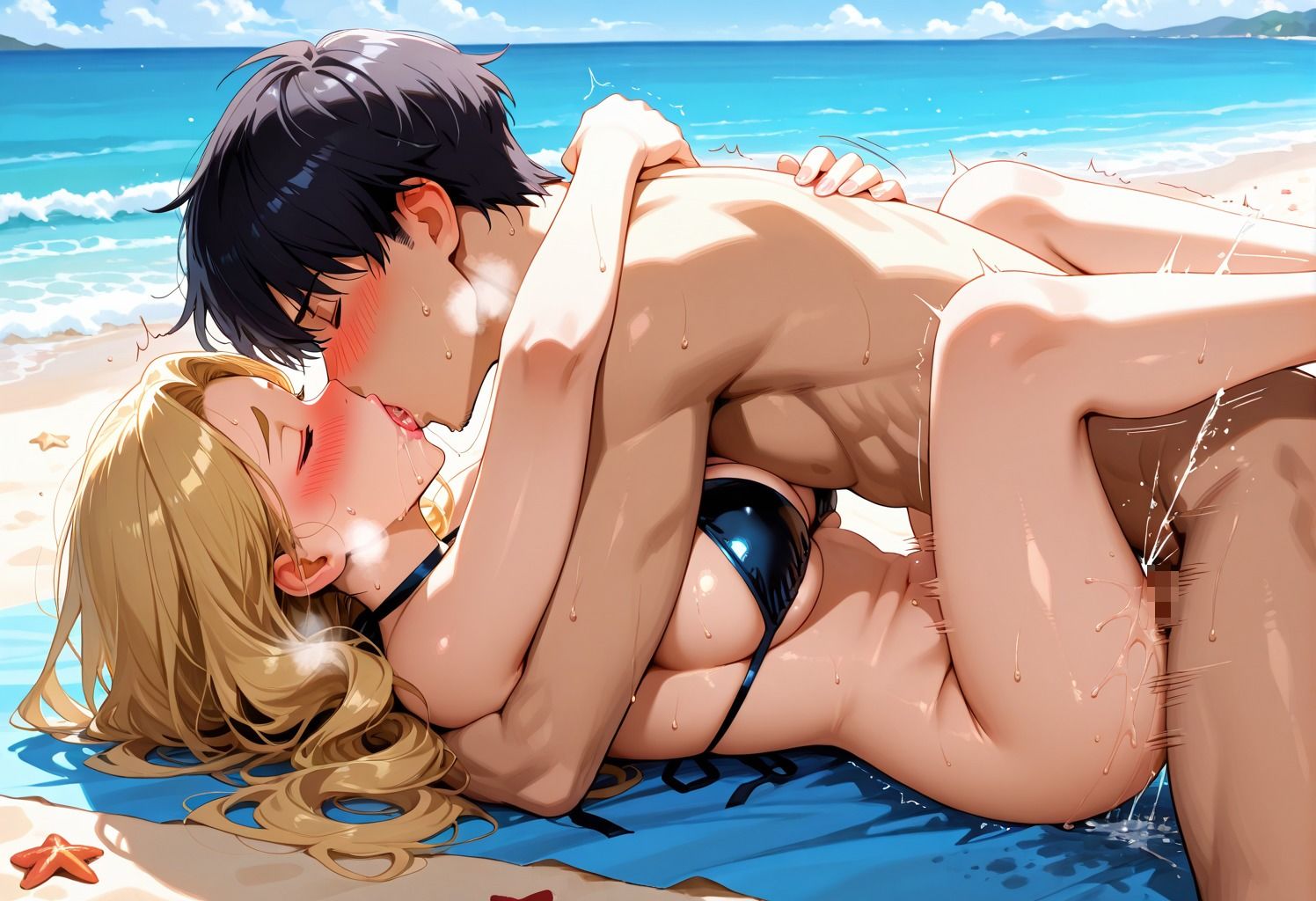 サンプル画像5:種付けビーチ 〜従順マンコに突かれたい〜 Case.02(good up本舗) [d_627541]