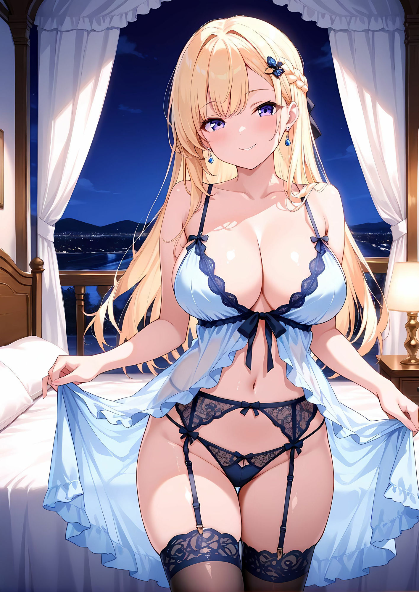 サンプル画像1:ランジェリーの密夜(清楚ビッチちゃん) [d_627638]