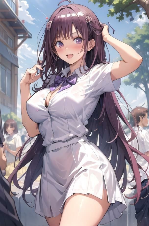 サンプル画像2:【あつがりな私たち】 地球温暖化は深刻化 日本の南に位置する私たちの学校は サウナ状態 服より命を優先した私達が直面したのは カラダの温暖化問題でした・・  ＃18(スタジオかぐや) [d_627738]