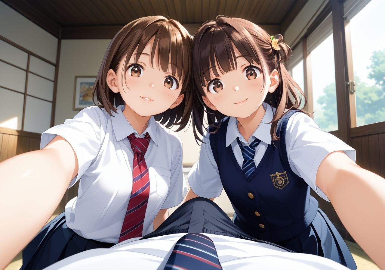 性奉仕女子校生ハーレム 画像1