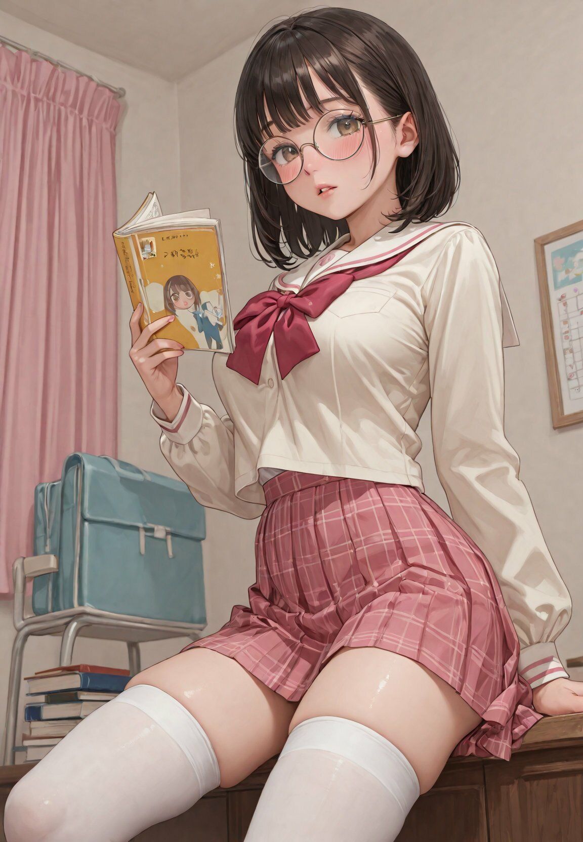 サンプル画像1:とにかく眼鏡の女の子普段は地味だけど実はすごくHなのです(ラキーア堂) [d_627922]