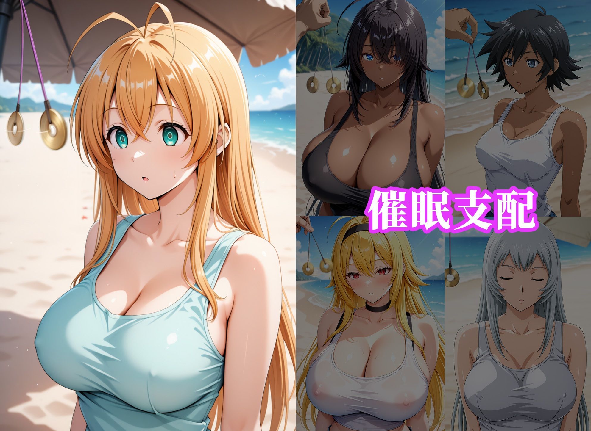 サンプル画像1:催●ビーチ 〜一騎●千編〜(アニメ一本背負) [d_627924]