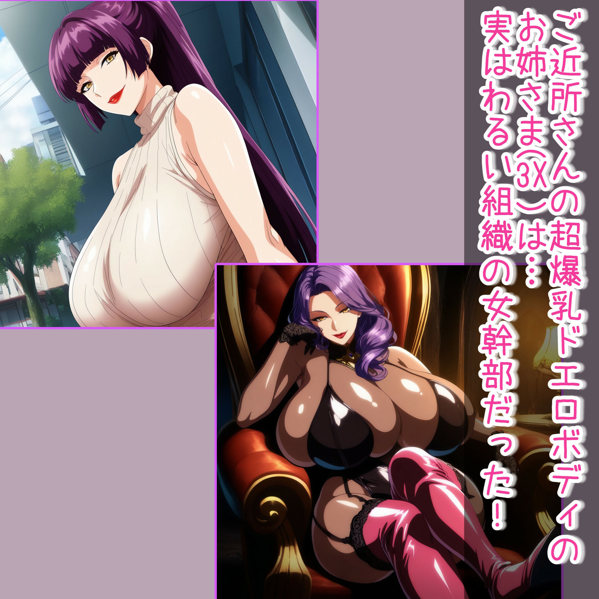 サンプル画像1:わるい組織の超爆乳女幹部さん（3X）をア〇リでゲット、完堕ちさせて、依存させて僕専用オナホにする(あちみ屋) [d_627981]