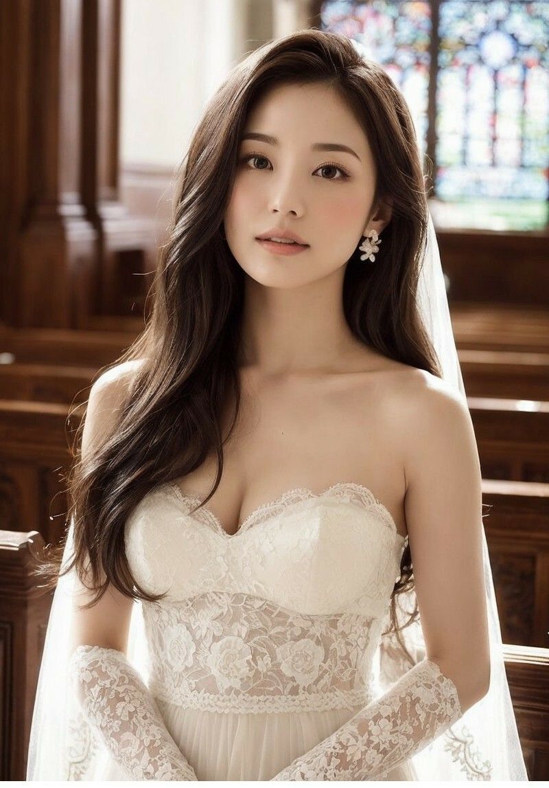 サンプル画像2:【美女名録】vol5.17  白い約束──その夜に永遠を誓う  200枚【AIグラビア写真集】(AI美女制作参謀本部4課) [d_628007]