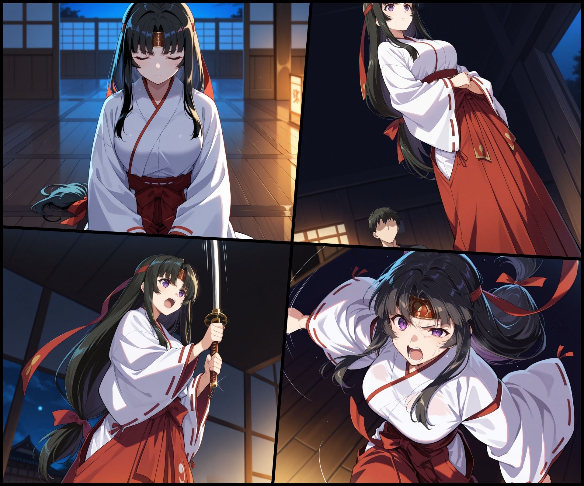 サンプル画像1:堕ちた武者巫女(ぺんてるぼーにあ) [d_628064]