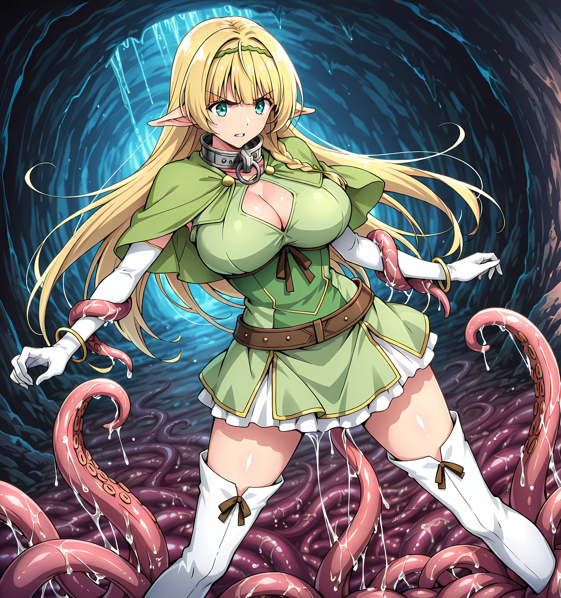 サンプル画像3:しぇら洗脳丸呑み〜ダークエルフ堕ち搾精〜(ochiruevil) [d_628084]