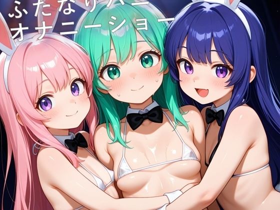 ちっぱいふたなりバニーオナニーショー