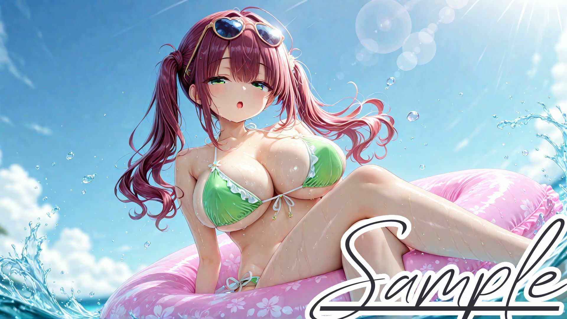 サンプル画像6:水着えっちコレクション特盛〜巨乳まみれの白濁ビーチ〜(棚から串だんご) [d_628181]