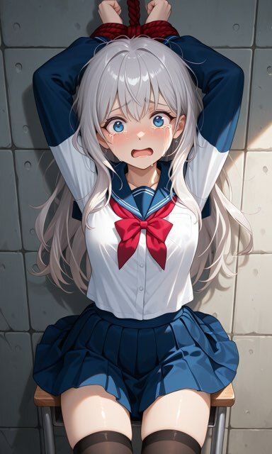 銀髪少女調教_0