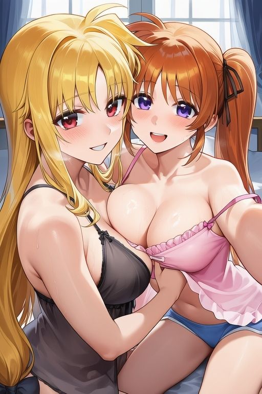 サンプル画像2:なのはとなら共に堕ちる。フェイトならそうする(催●スマホの淫魔) [d_628392]