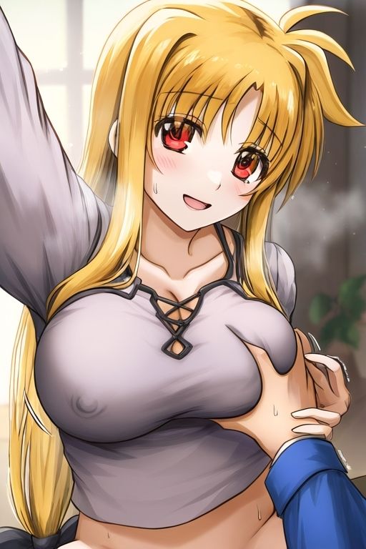 サンプル画像3:なのはとなら共に堕ちる。フェイトならそうする(催●スマホの淫魔) [d_628392]