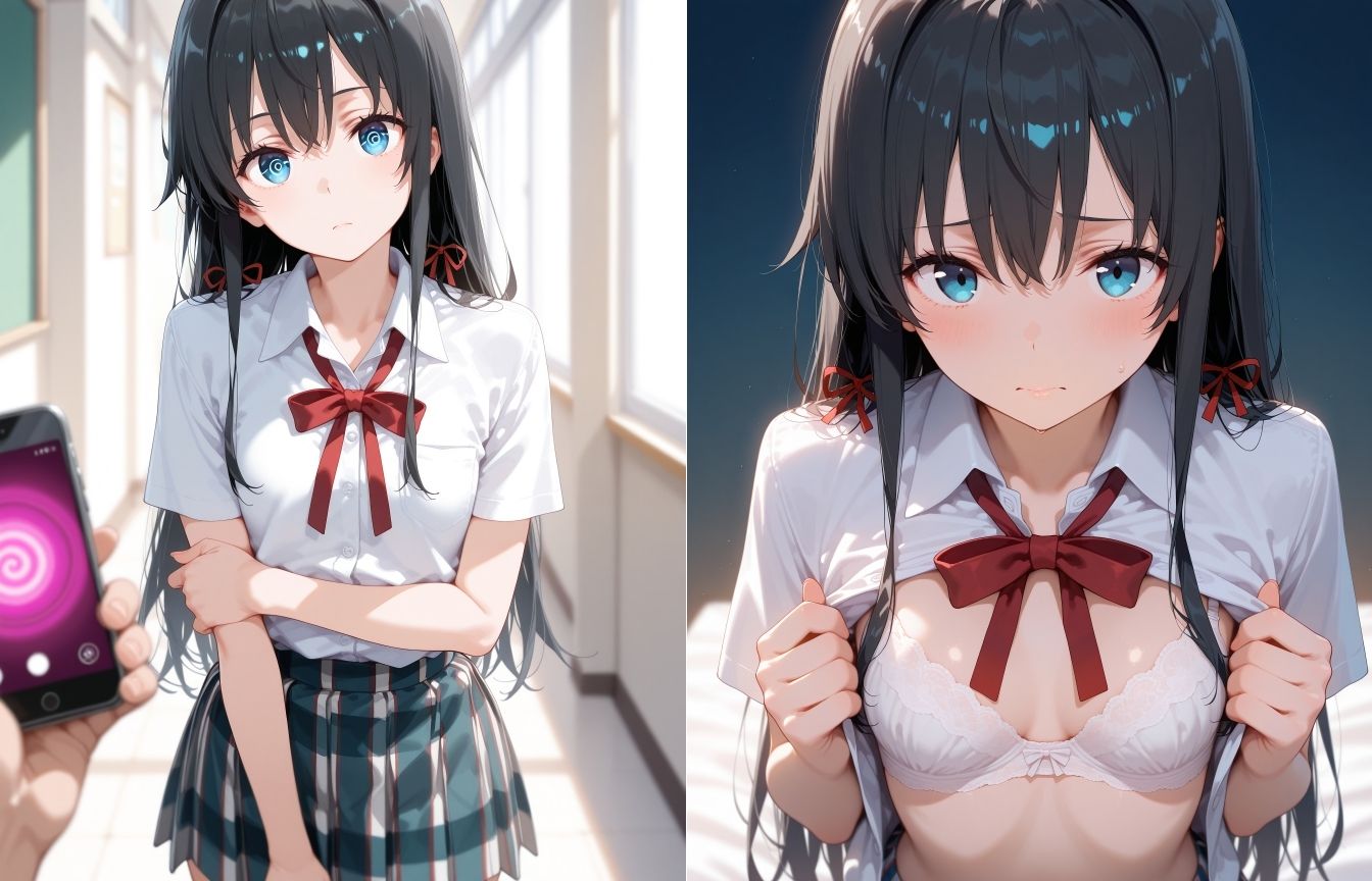 サンプル画像4:ヒロイン催●えっち由比〇浜結衣雪〇下雪乃(半裸紳士) [d_628395]