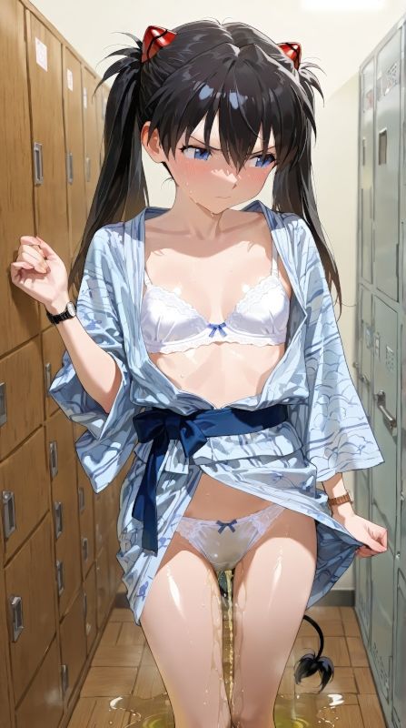 サンプル画像1:「浴衣でおもらしイラスト-R18版」100枚セット(美伝プロジェクト) [d_628436]