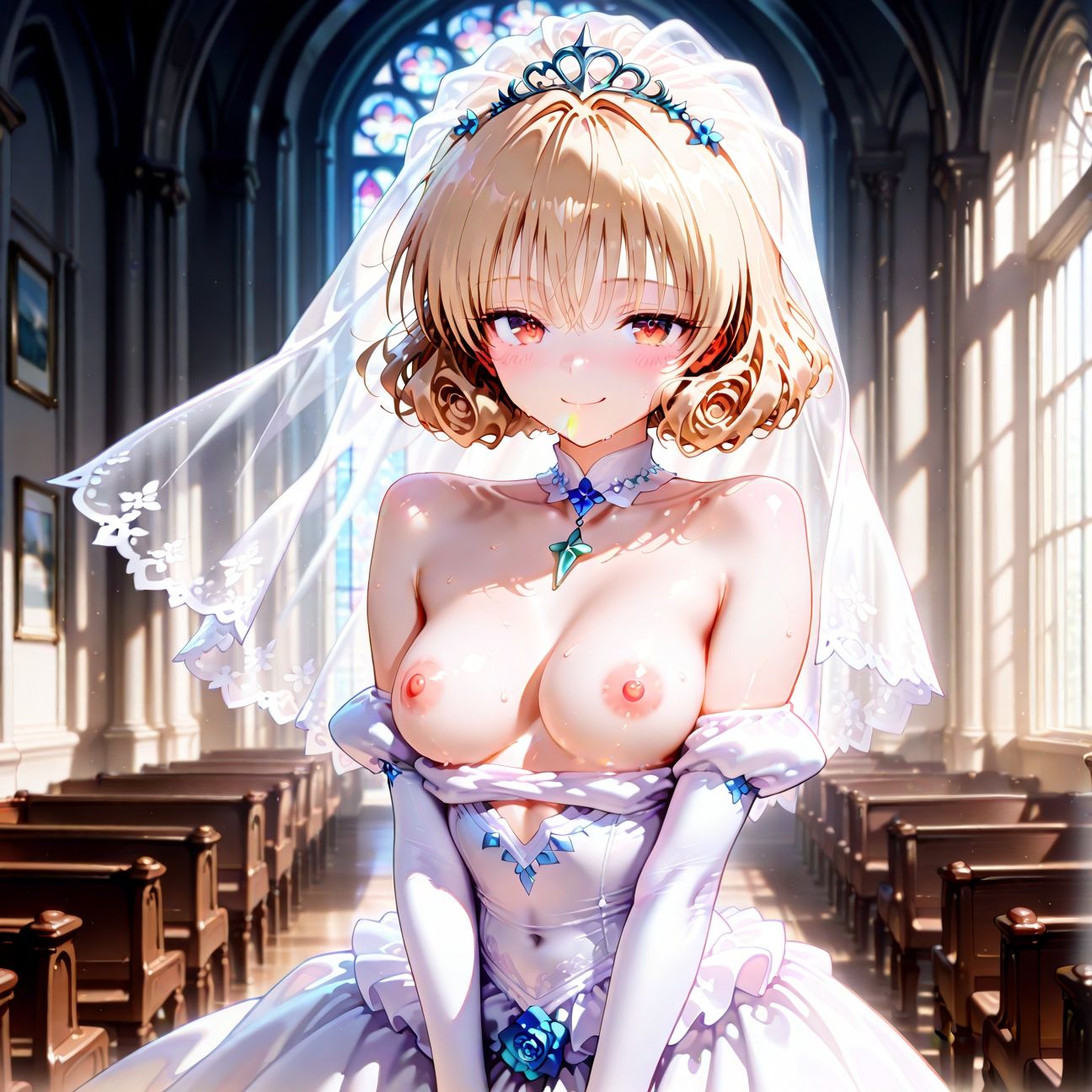 【Part2】ウェディングドレスで浮気セックス!婚前最後のお遊び♪ 画像2