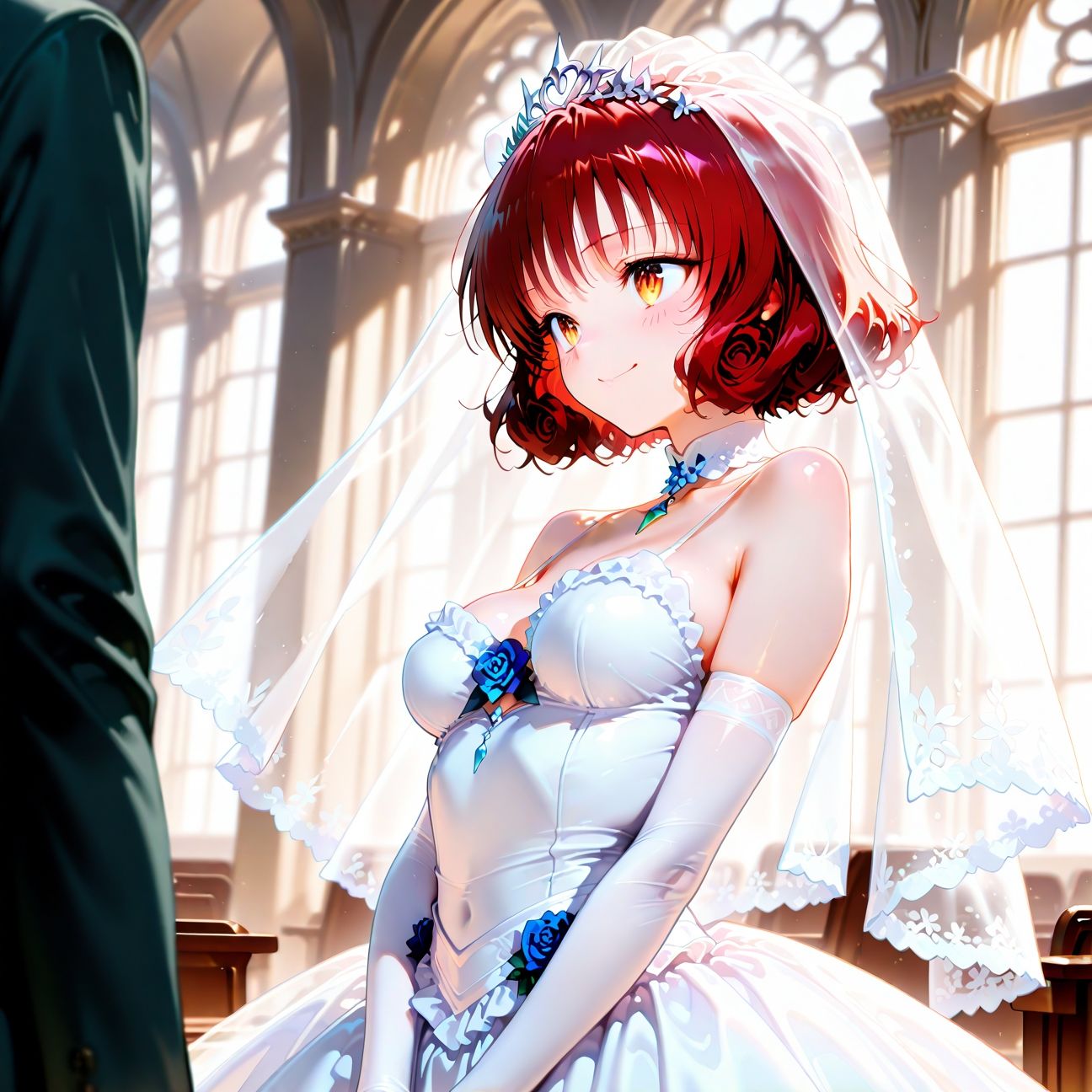 【Part3】ウェディングドレスで浮気セックス!婚前最後のお遊び♪ 画像1