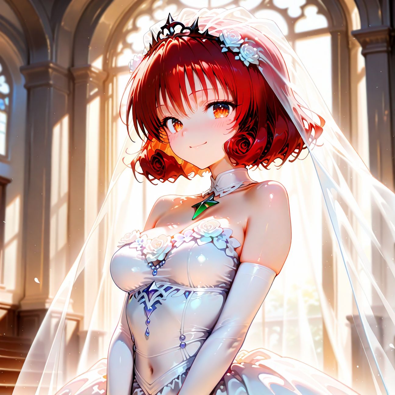 【Part5】ウェディングドレスで浮気セックス！婚前最後のお遊び♪ 画像1