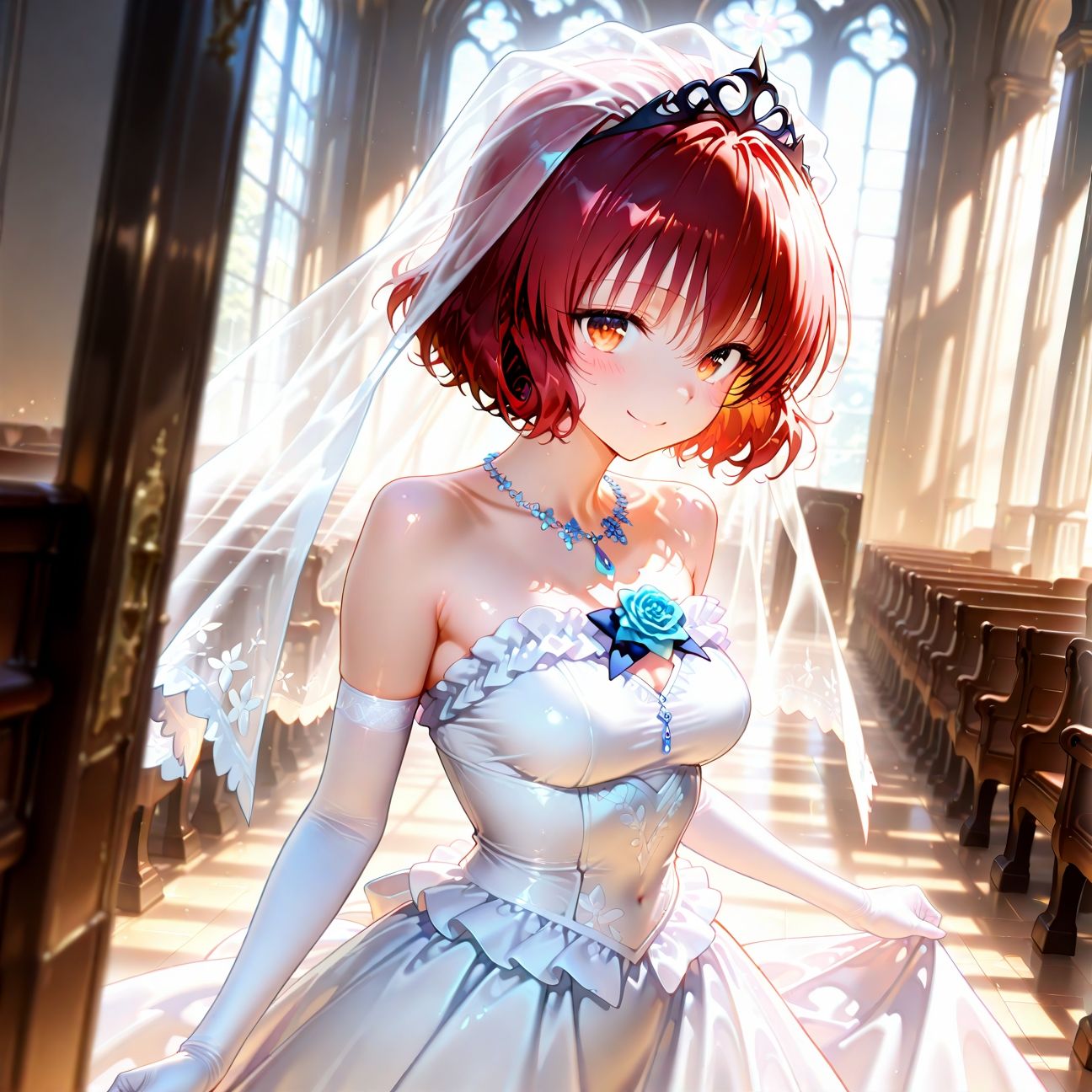 【Part7】ウェディングドレスで浮気セックス！婚前最後のお遊び♪ 画像1