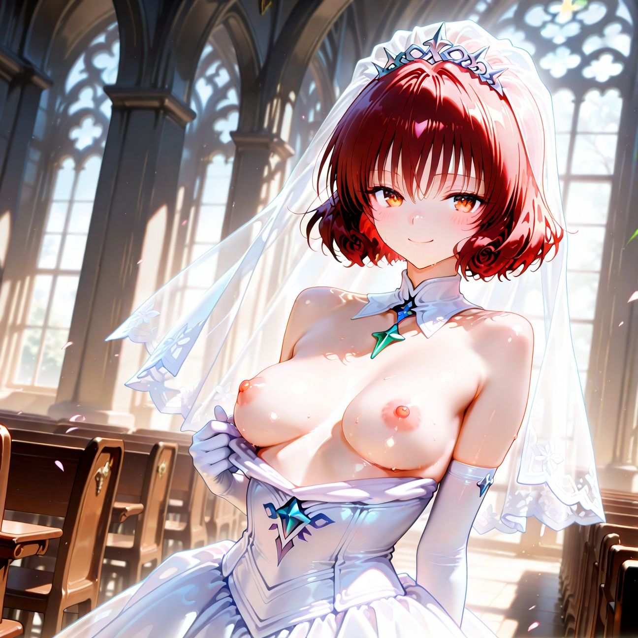 【Part7】ウェディングドレスで浮気セックス！婚前最後のお遊び♪ 画像2