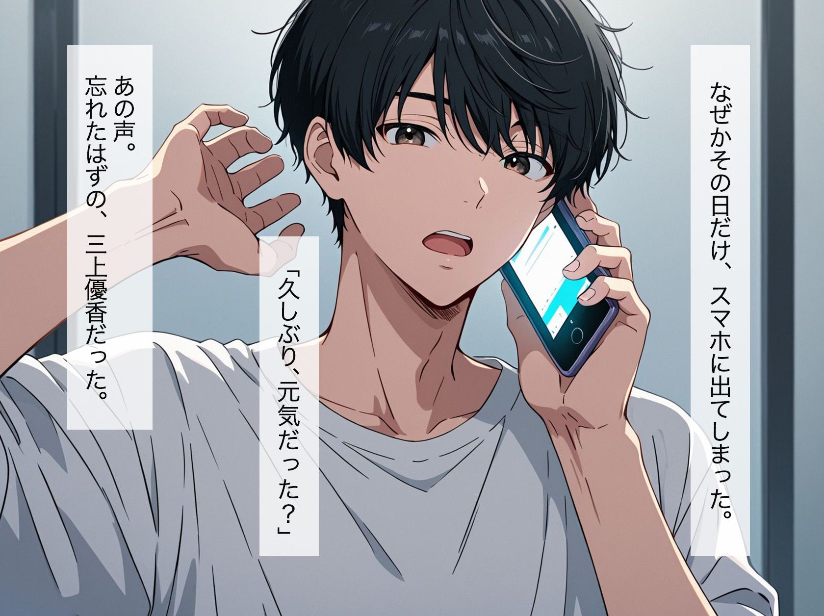 サンプル画像1:colling ー彼女からの電話ー(ぴんくのびきに) [d_628493]