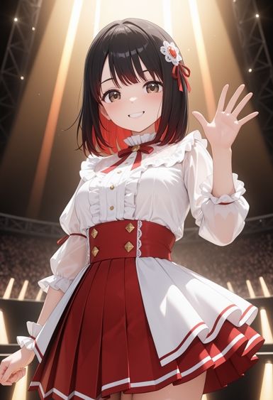 サンプル画像1:清楚黒髪アイドルとプロデューサーの秘密のお仕事【全236枚】(みつハニ) [d_628497]