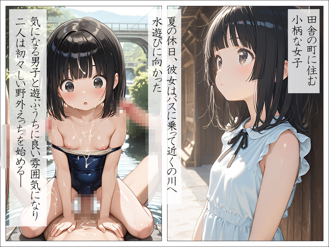 つるぺた少女 はじめての野外えっち 万工房 エロ画像2
