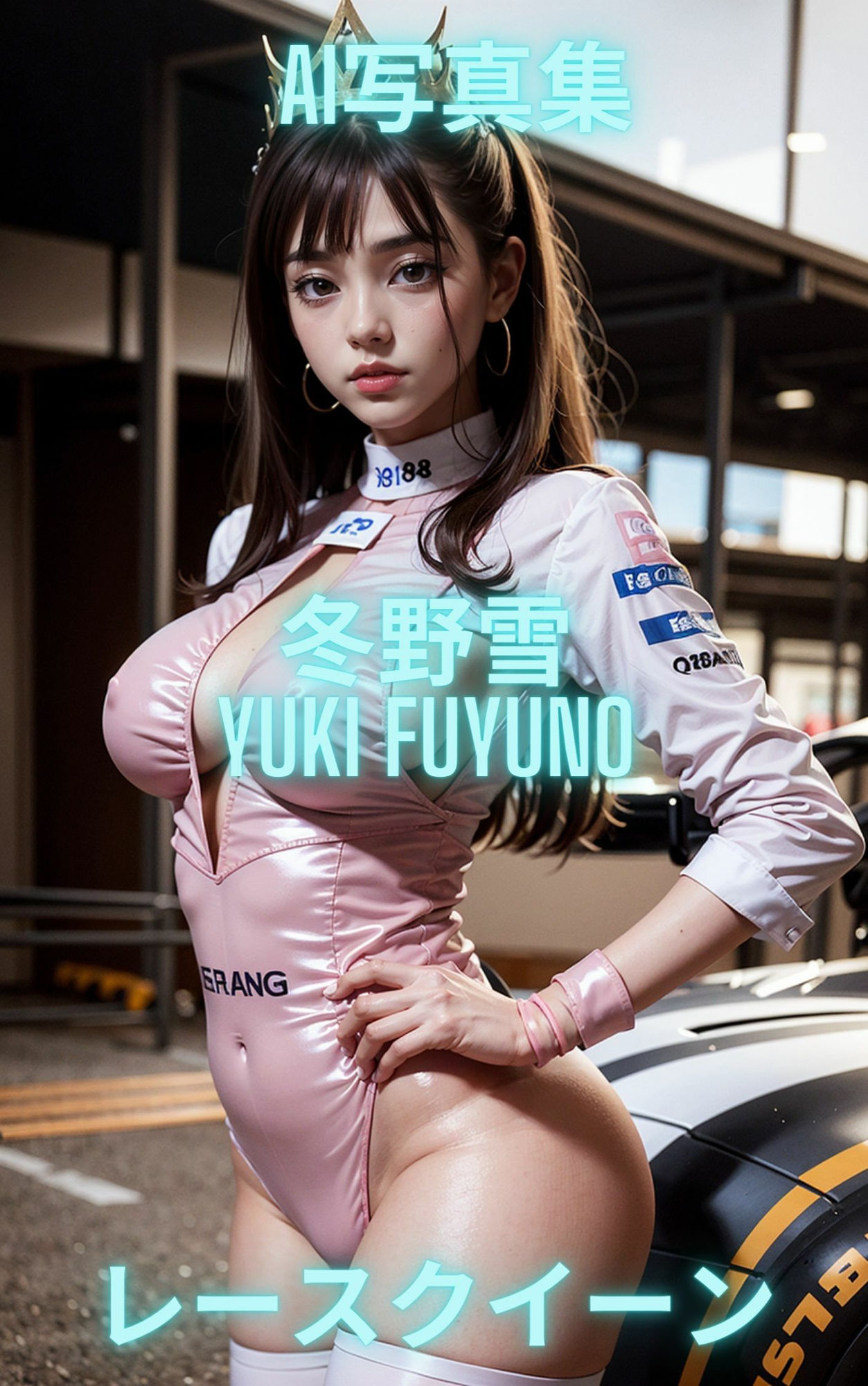 サンプル画像1:AI写真集 冬野雪 Yuki Fuyuno レースクイーン(Premium Girls) [d_628623]