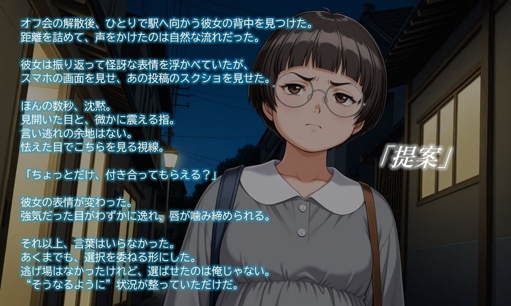 サンプル画像3:たまたま弱みを握った顔も性格もいまいち、バズりも映えも無縁なフォロワー女子が最低限使える身体だったから言うことを聞かせているだけ。(背徳彫刻室 NicheLog) [d_628626]