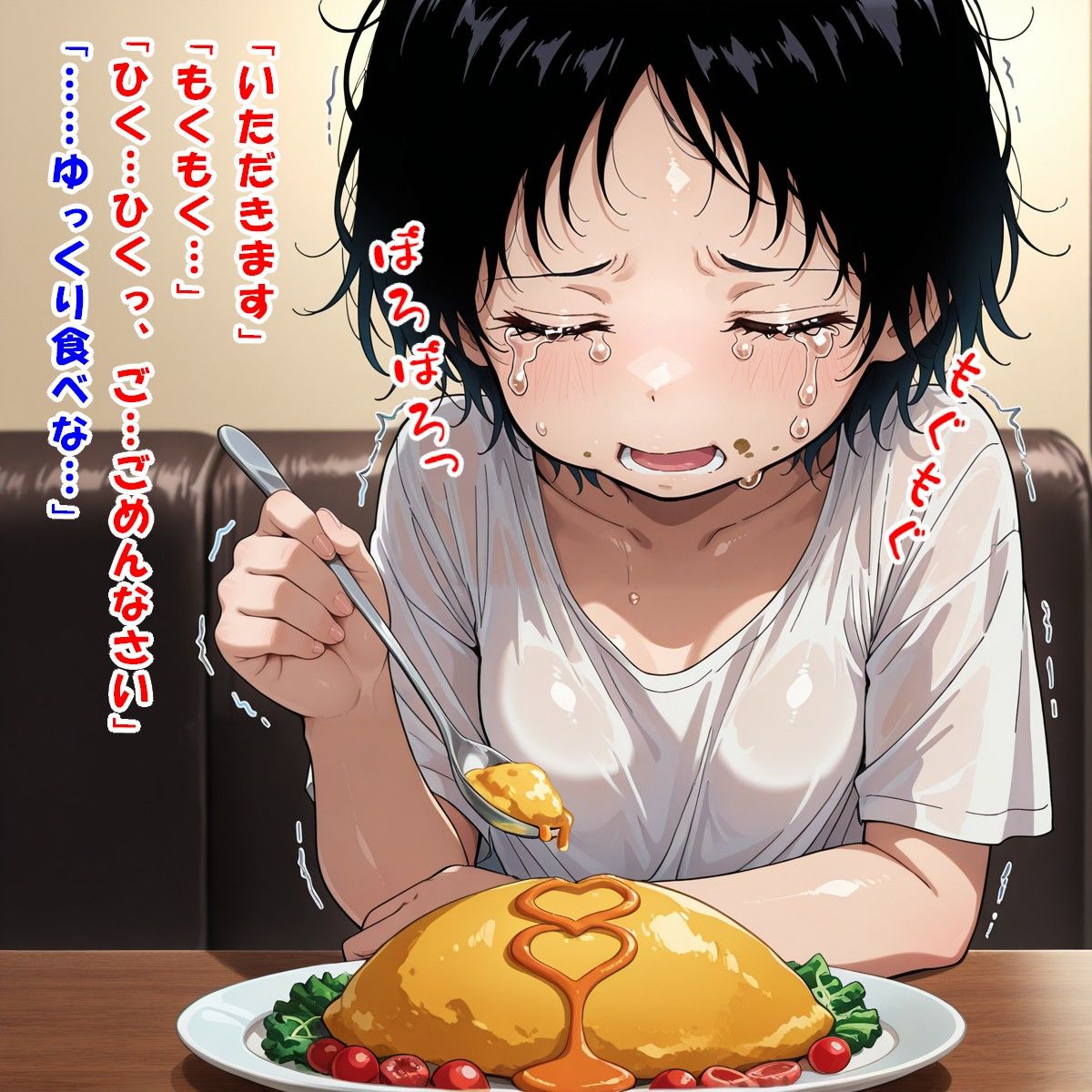 サンプル画像5:大好きだよ、パパ？（久世 し〇か/タ〇ピーの原〇）(kamonohashi-ai) [d_628789]