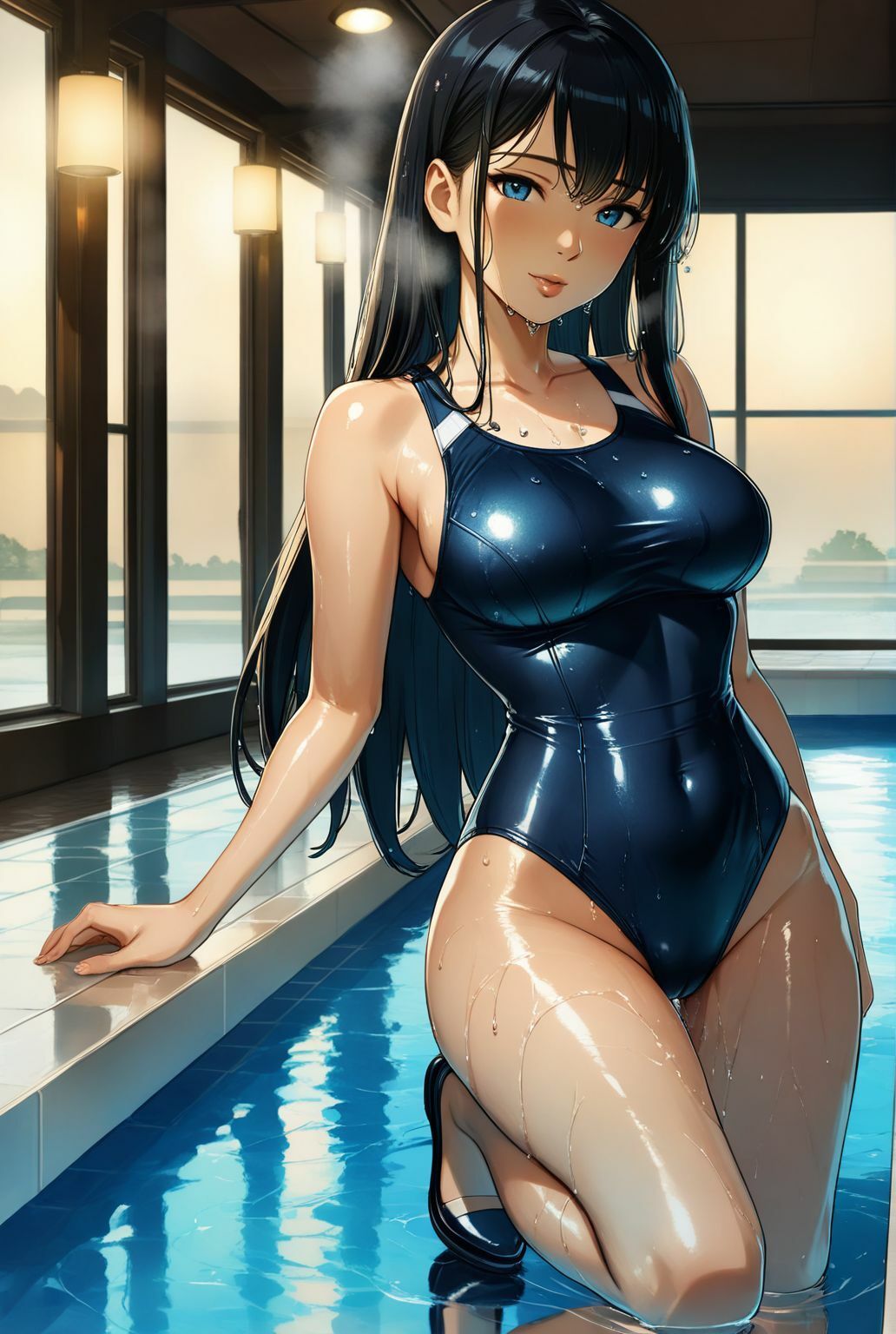 しっとり濡れる若熟女人妻 プールサイドで囁く欲情 画像2