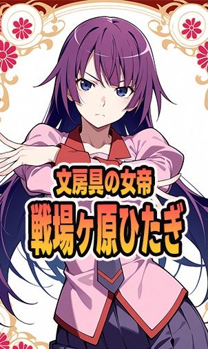 サンプル画像1:文房具の女帝 – 戦場ヶ原ひたぎ(にくにんラーメン) [d_628867]