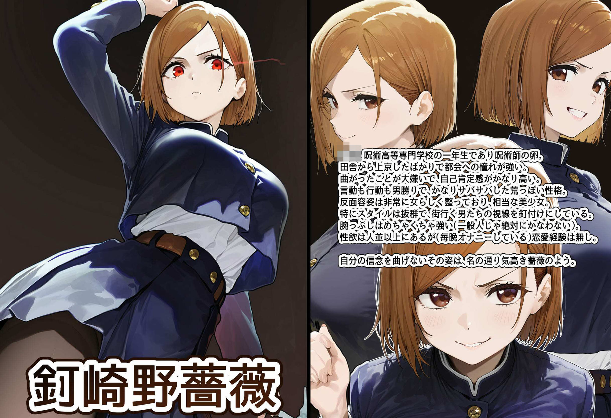 サンプル画像1:男勝りな強気美少女・釘崎野薔薇ちゃんは孕ませおじさんのデカマラファックで即敗北！〜ドMで甘えん坊な妊婦妻に堕ちる〜(美少女がキモ男に妊娠させられる?) [d_628947]