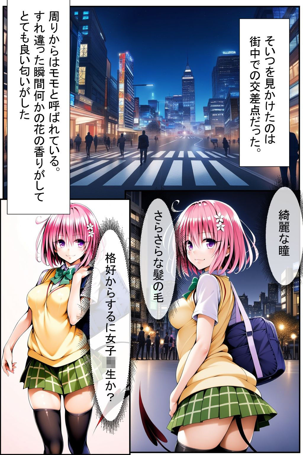 サンプル画像2:モモとおじさん（はーと）(味玉ラーメン) [d_628957]