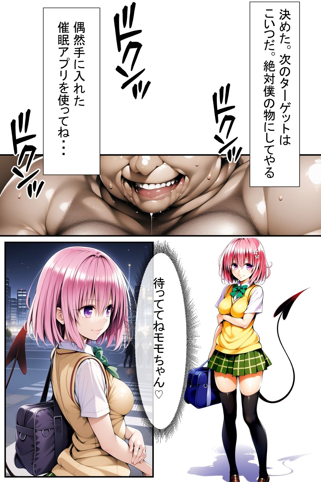 サンプル画像4:モモとおじさん（はーと）(味玉ラーメン) [d_628957]