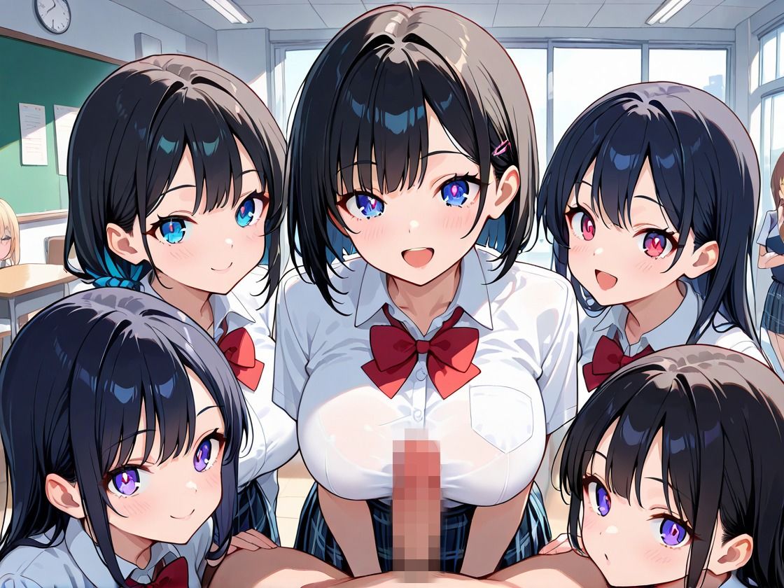 サンプル画像2:パンチラハーレム学園 クラスの女子全員と中出しSEX(びっぐらいと) [d_629065]