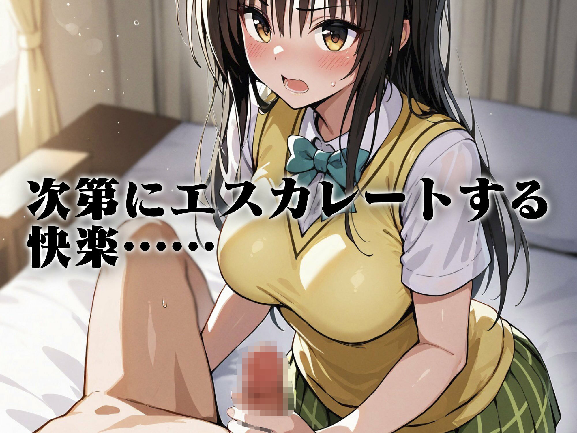 サンプル画像4:ヒロイン即えっち 古●川唯 制服編(ものとーん) [d_629196]