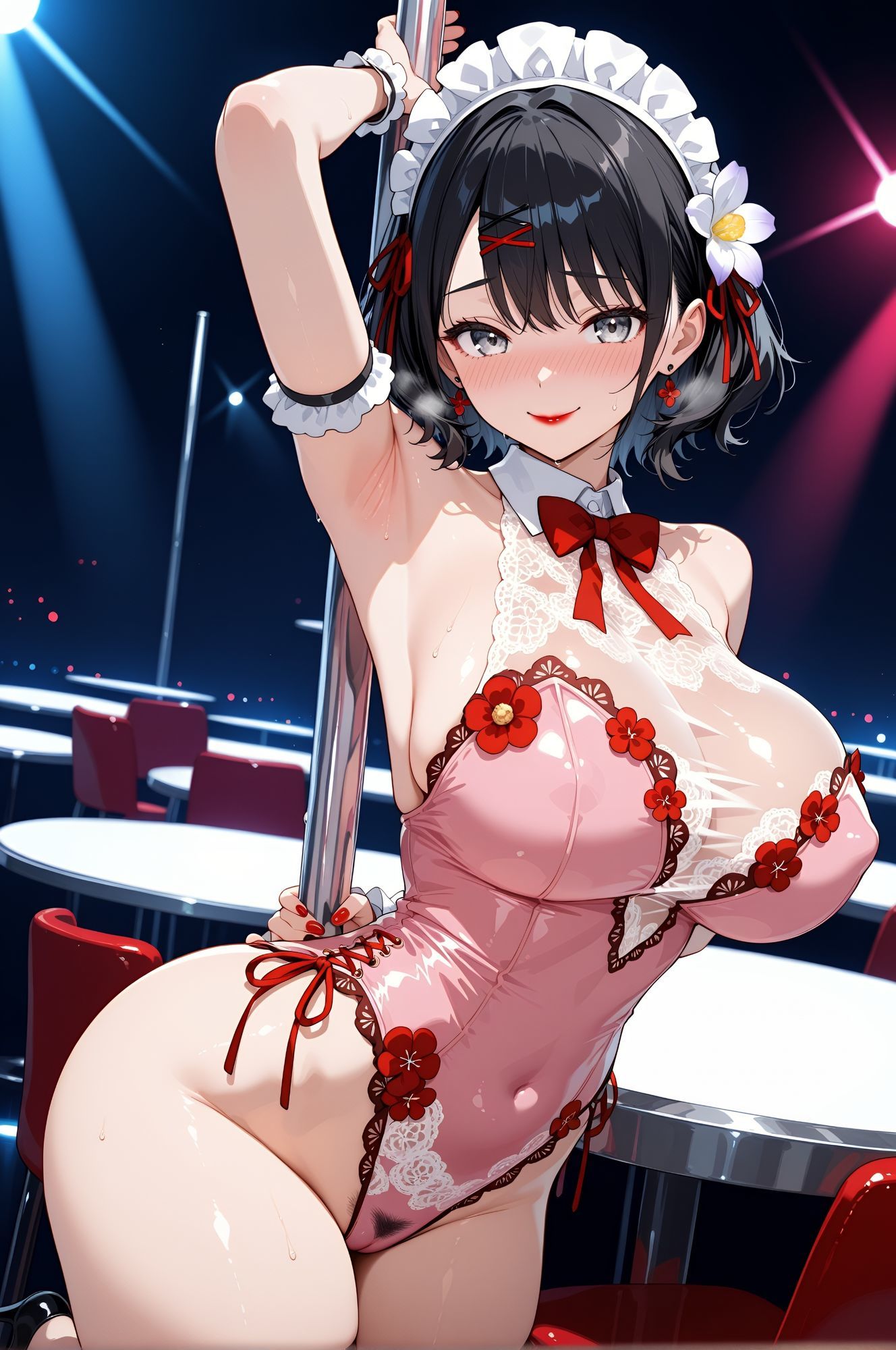 運動神経0のお母さんがポールダンスに挑戦するCG集 画像7