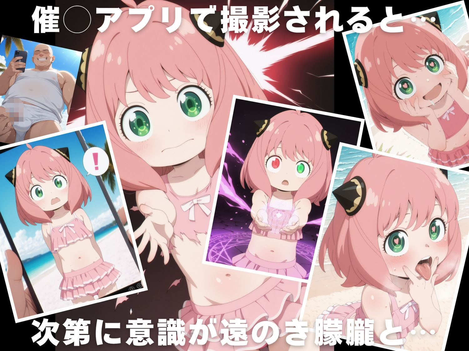 サンプル画像2:【催◯・水着・妊娠】ア●ニャ・フォージャー(沈黙のハグ) [d_629235]