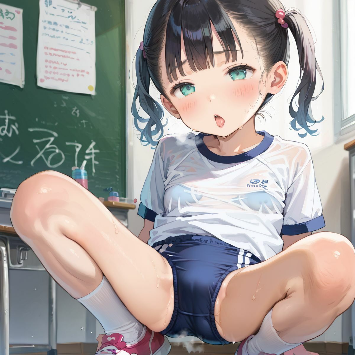 ぴちぴちブルマ少女のえっちな日常01 画像1