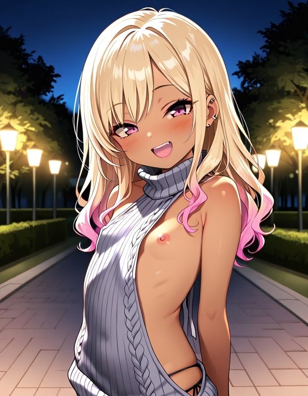 深夜の立ちんぼ少女その場で露出誘惑しちゃうちっぱいガールズvol.6_5