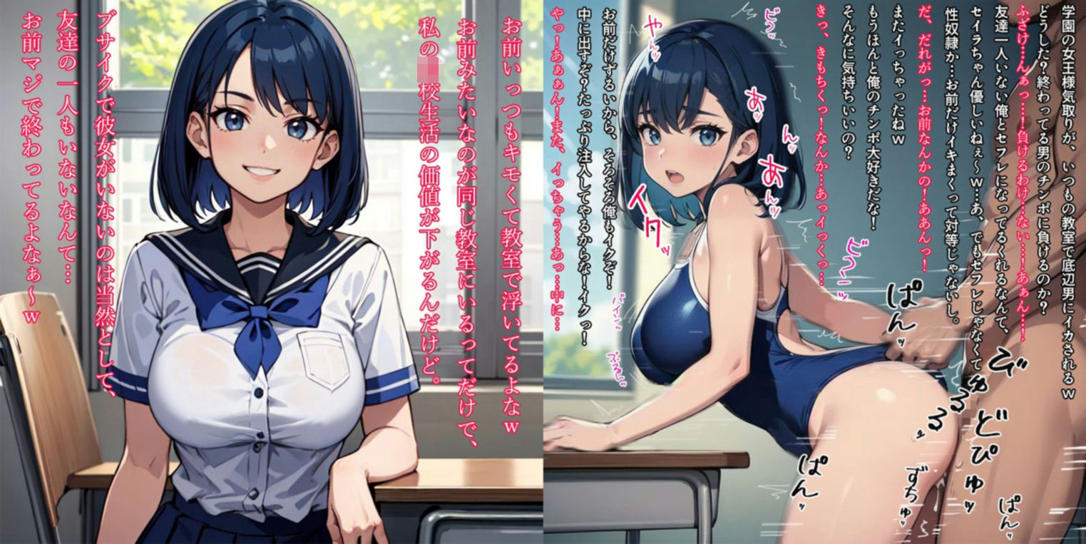 無敵のわからせ棒で生意気な美少女JK達をブチ堕とす 画像1