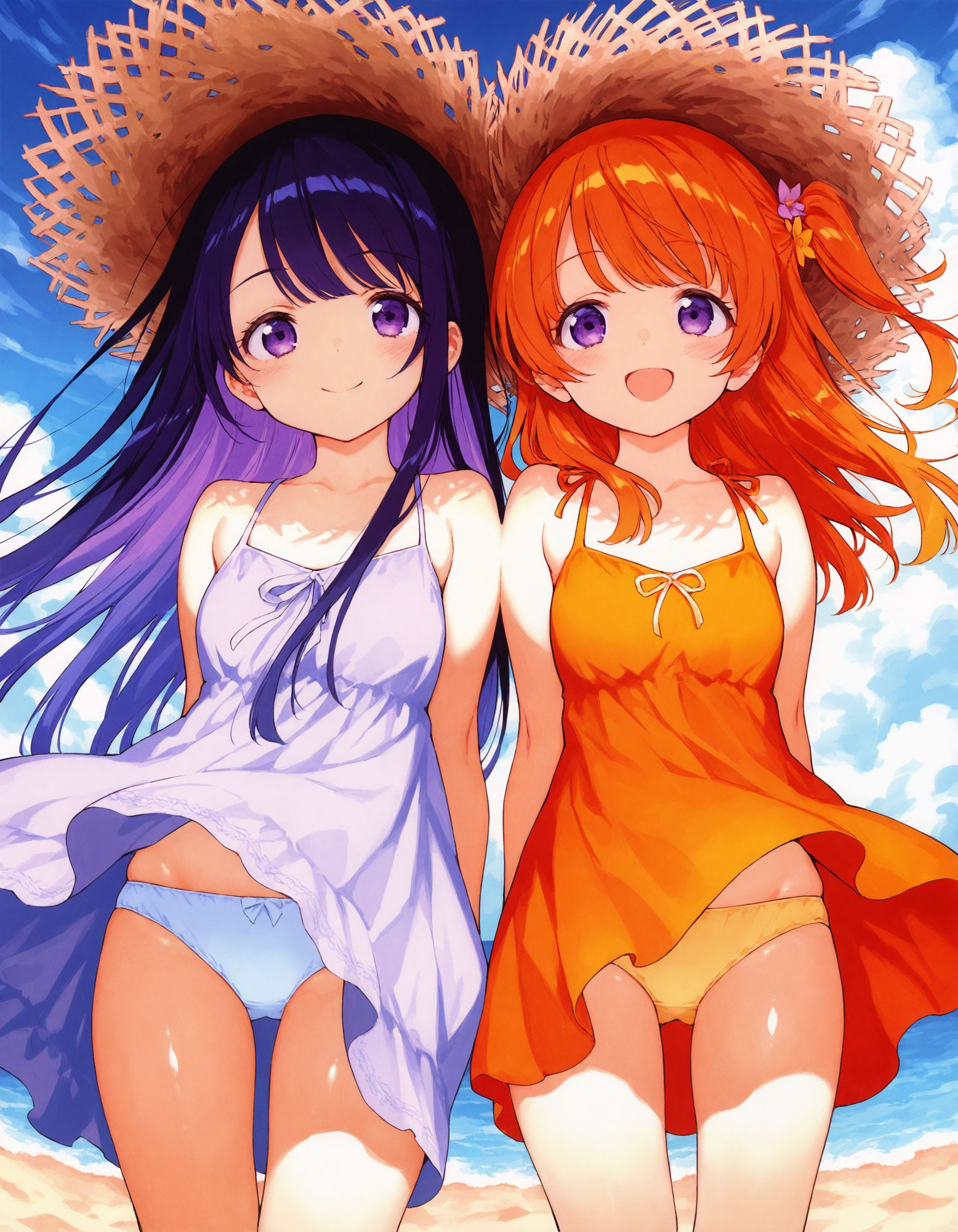 ワンピースで風チラ 画像1