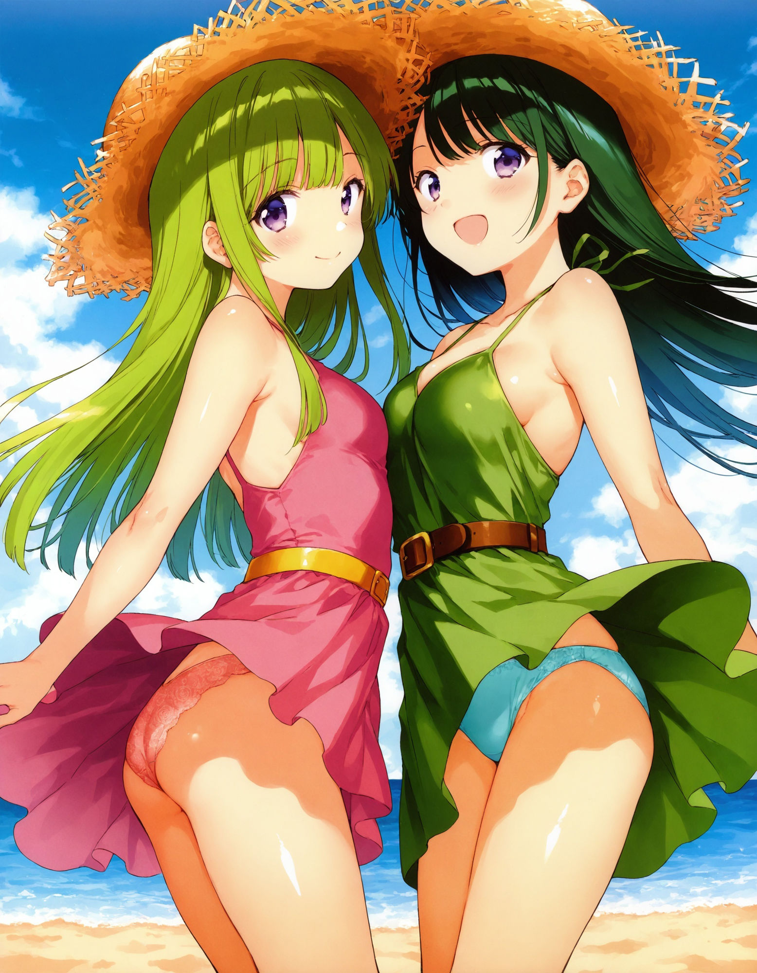 ワンピースで風チラ 画像2