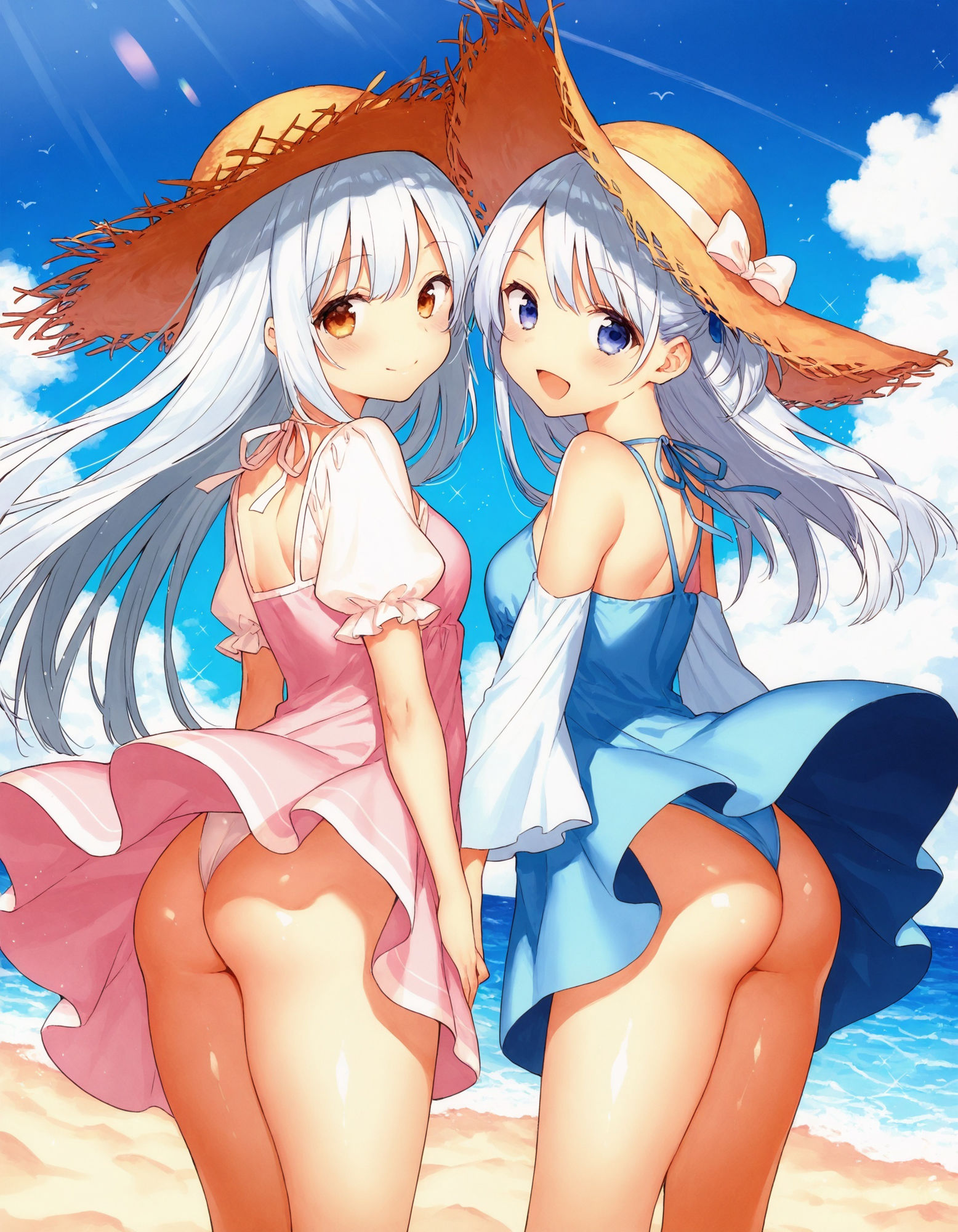 ワンピースで風チラ 画像3