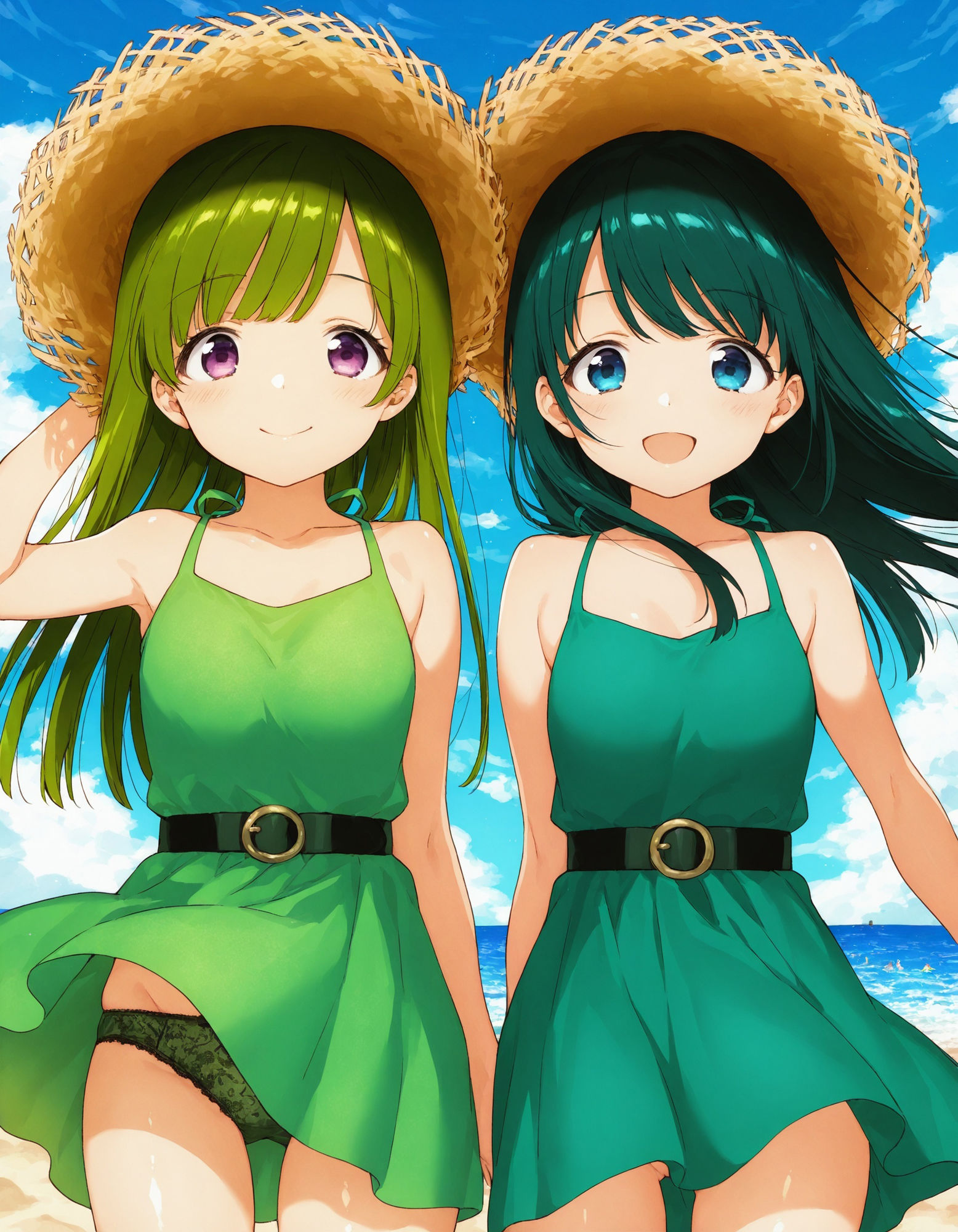 ワンピースで風チラ 画像4