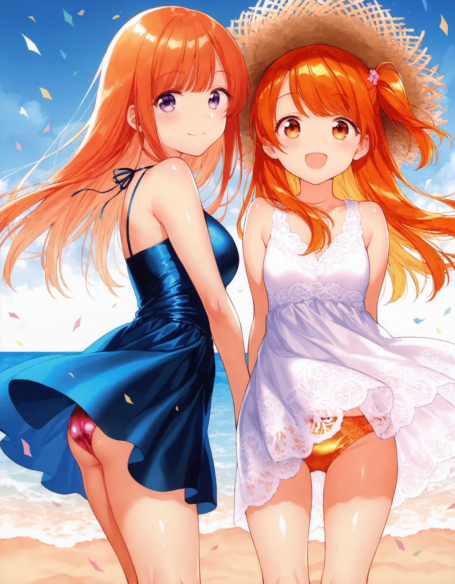 ワンピースで風チラ 画像5