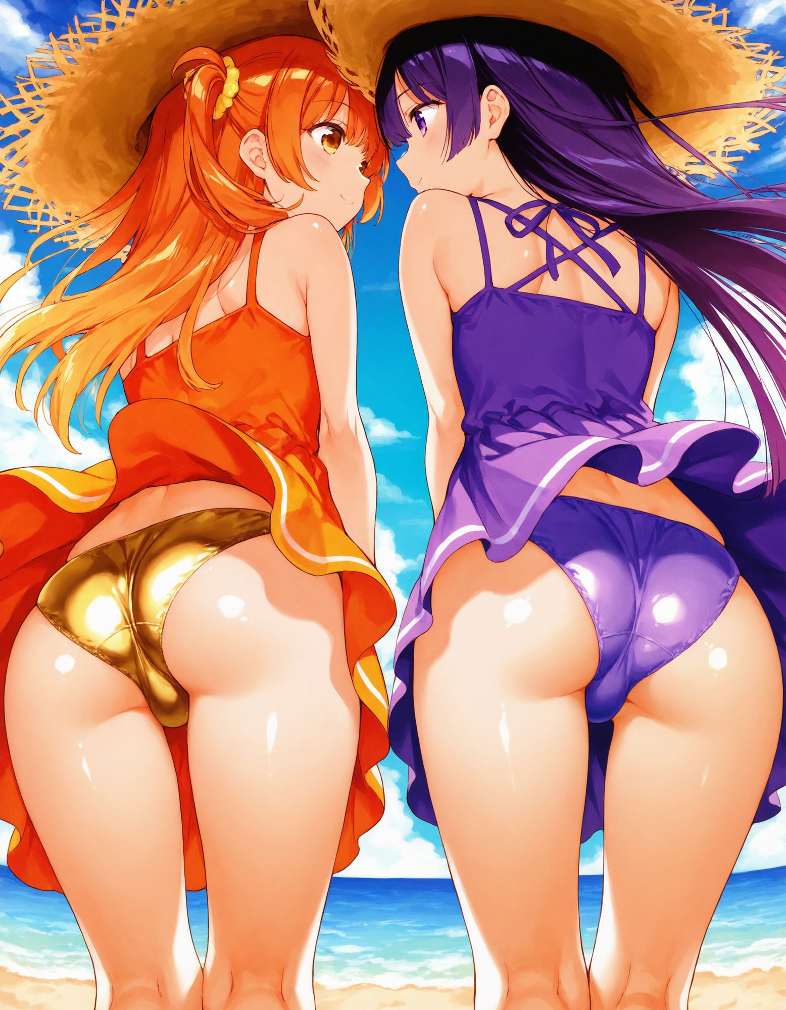 ワンピースで風チラ 画像6